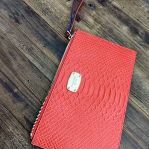 Michael Kors Sangria Leather Wristlet